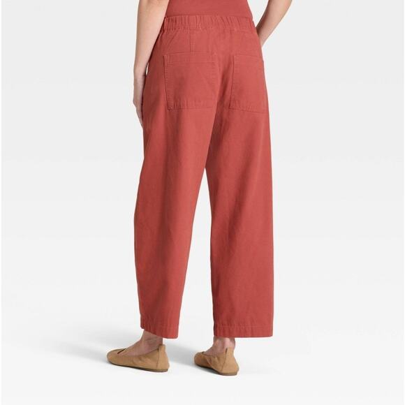 Women's Mid-Rise Barrel Leg Pull-On Pants - Universal Thread Size XL - Picture 2 of 9